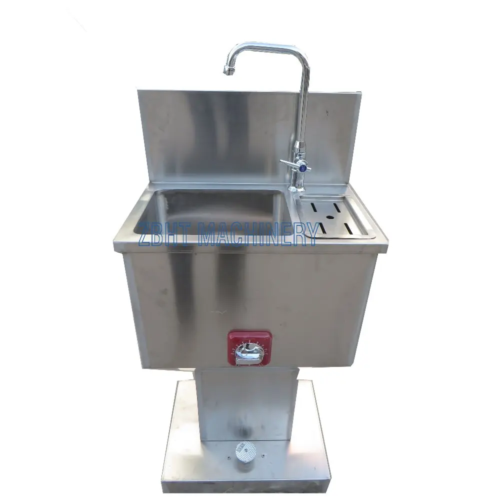 

Auxiliary Abattoir Equipment Hand Washing Basin With Knives Sterilization Device