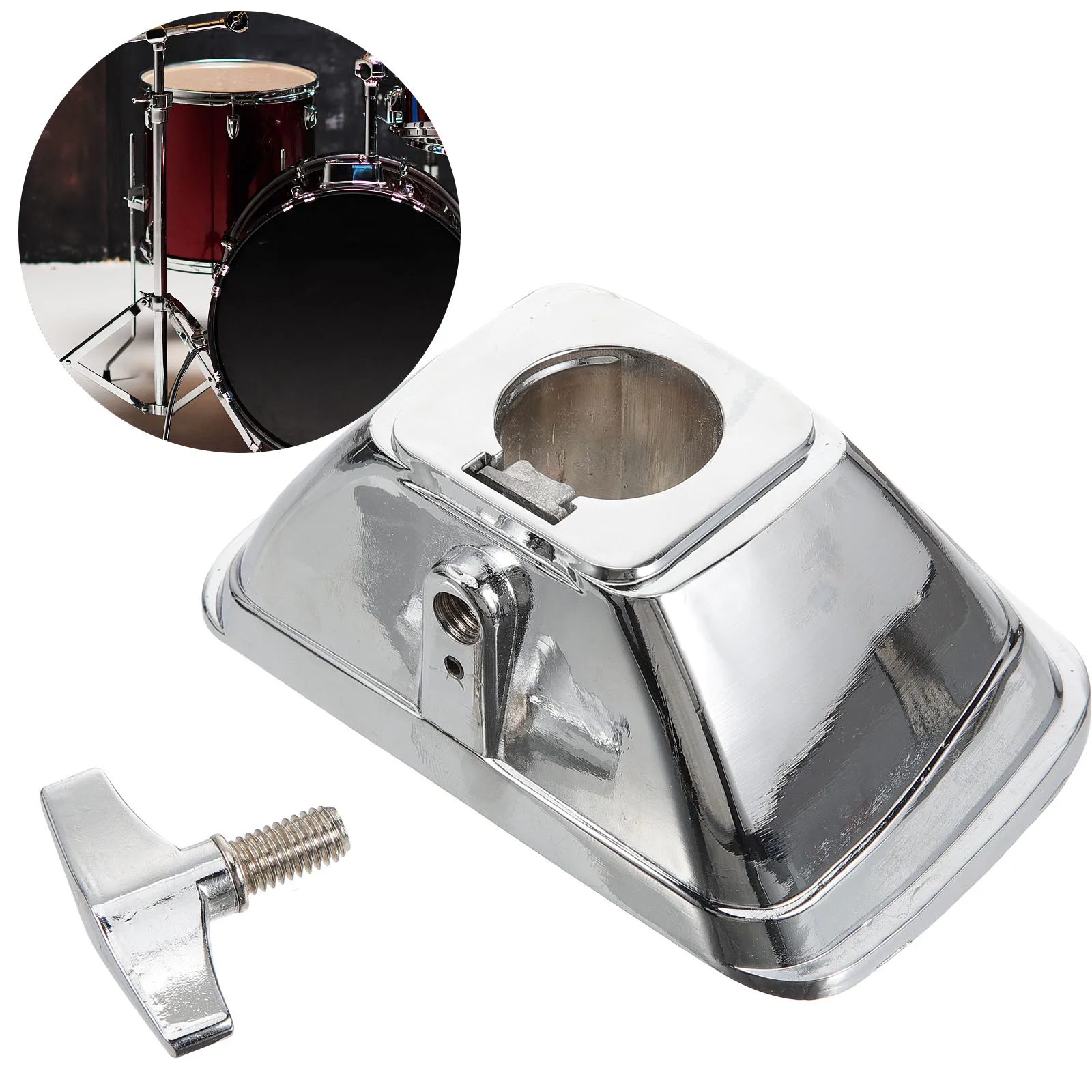 

Bullhead Hanging Seat Metal Base for Drum Set Supplies Durable Wear Resistant Easy Installation Simple Structure Drum Parts