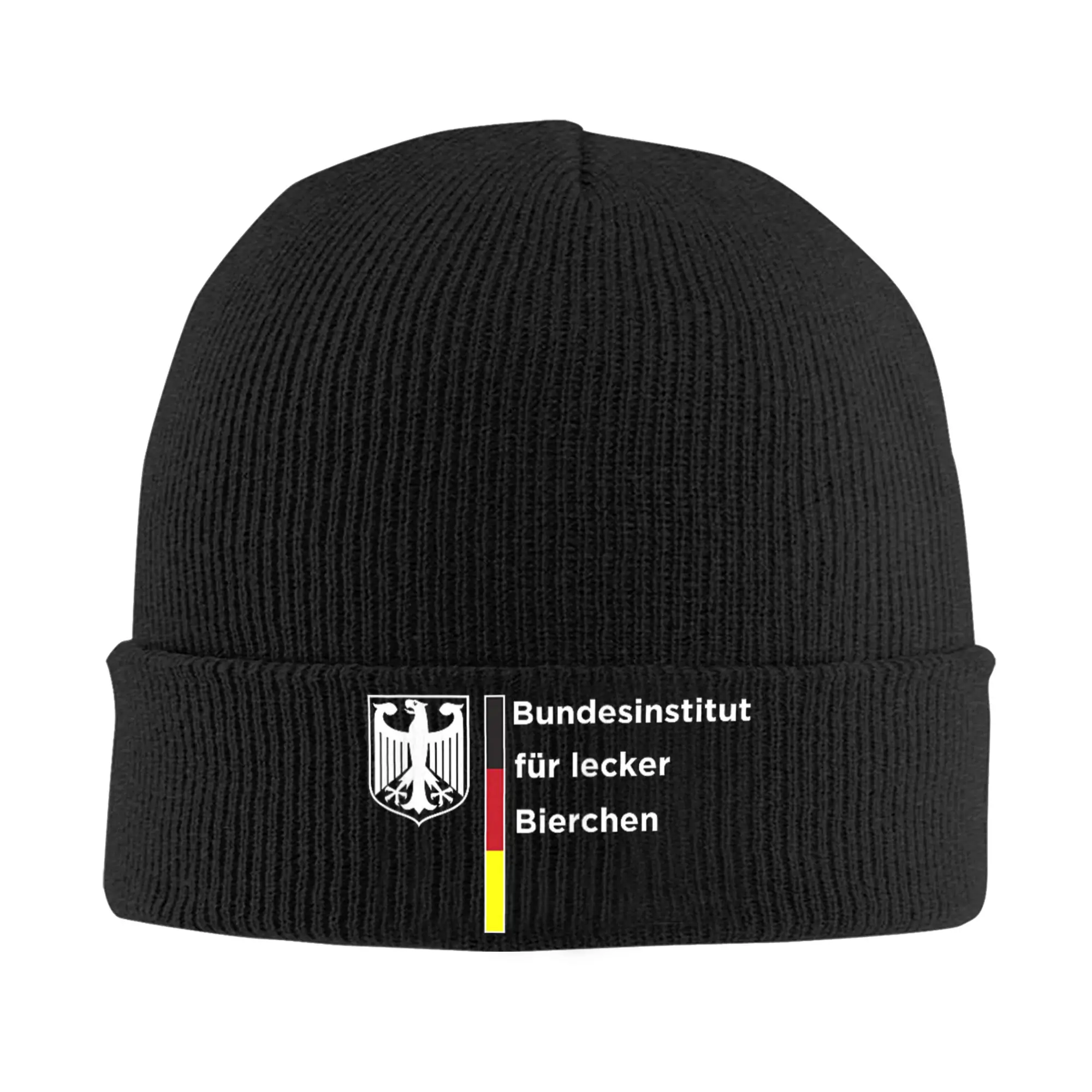 German-Federal Institute for Delicious Wines Knitted Hats Autumn Winter Beanie Warm  Cap Men Women Acrylic Casual Skullcap