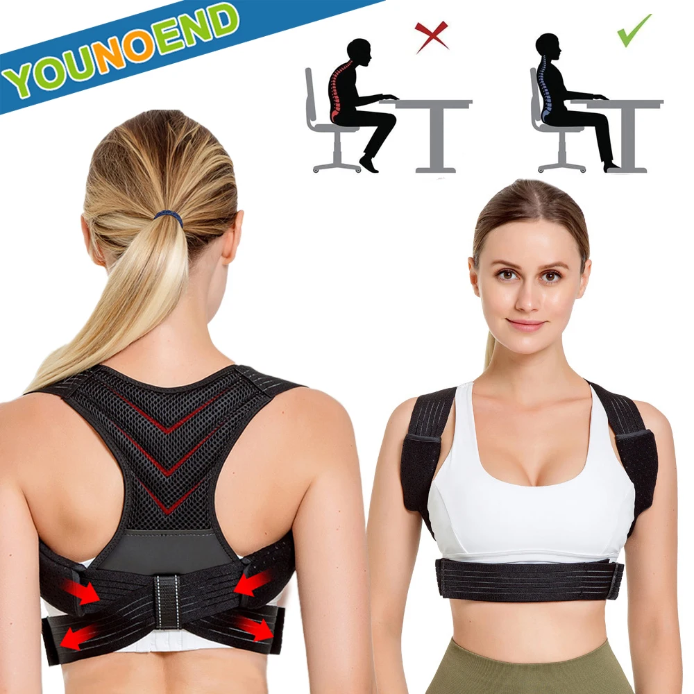 

Adjustable Posture Corrector Belt Back Brace Support Men Women Clavicle Spine Back Shoulder Lumbar Hunchback Correction New