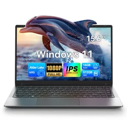 Alldocube-ordenador portátil Ultra delgado Intel N95 de 15,6 pulgadas, 16GB RAM, 512GB SSD, pantalla de 1920x1080, ordenador de estudio de oficina, Windows 11