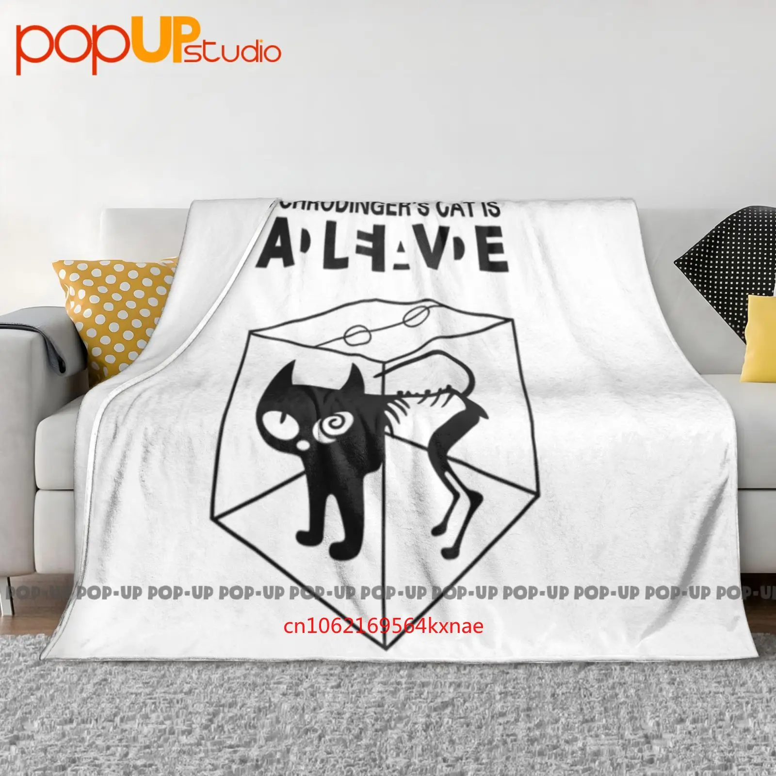 Schrodinger S Cat Is Alive Dead I-The Big Schroedinger Tv Bang Theory couverture Ultra-douce couette hiver housse de canapé housses de lit