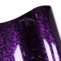 Automobile color change film Forged carbon fiber purple interior film Central control interior mirror color change film