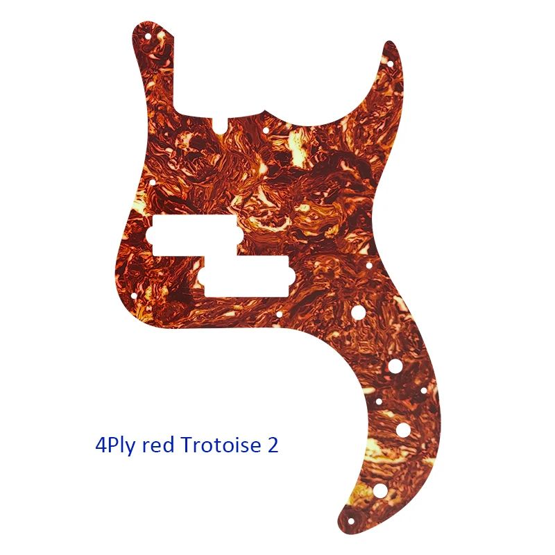 Xin Yue Custom Guitar Parts - For US Fender Precision Deluxe Bass Guitar Pickguard Multicolor Selection