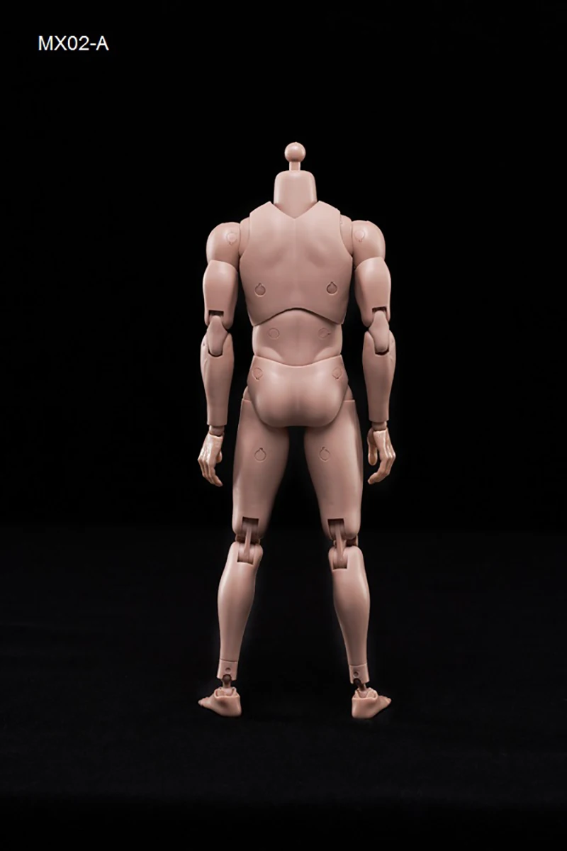MX02-A/B 1/6 Europe Skin Male Action Figure Doll 12\'\' Soldier Super Flexible Joint Body Fit 1:6 Head Sculpt Model Toy