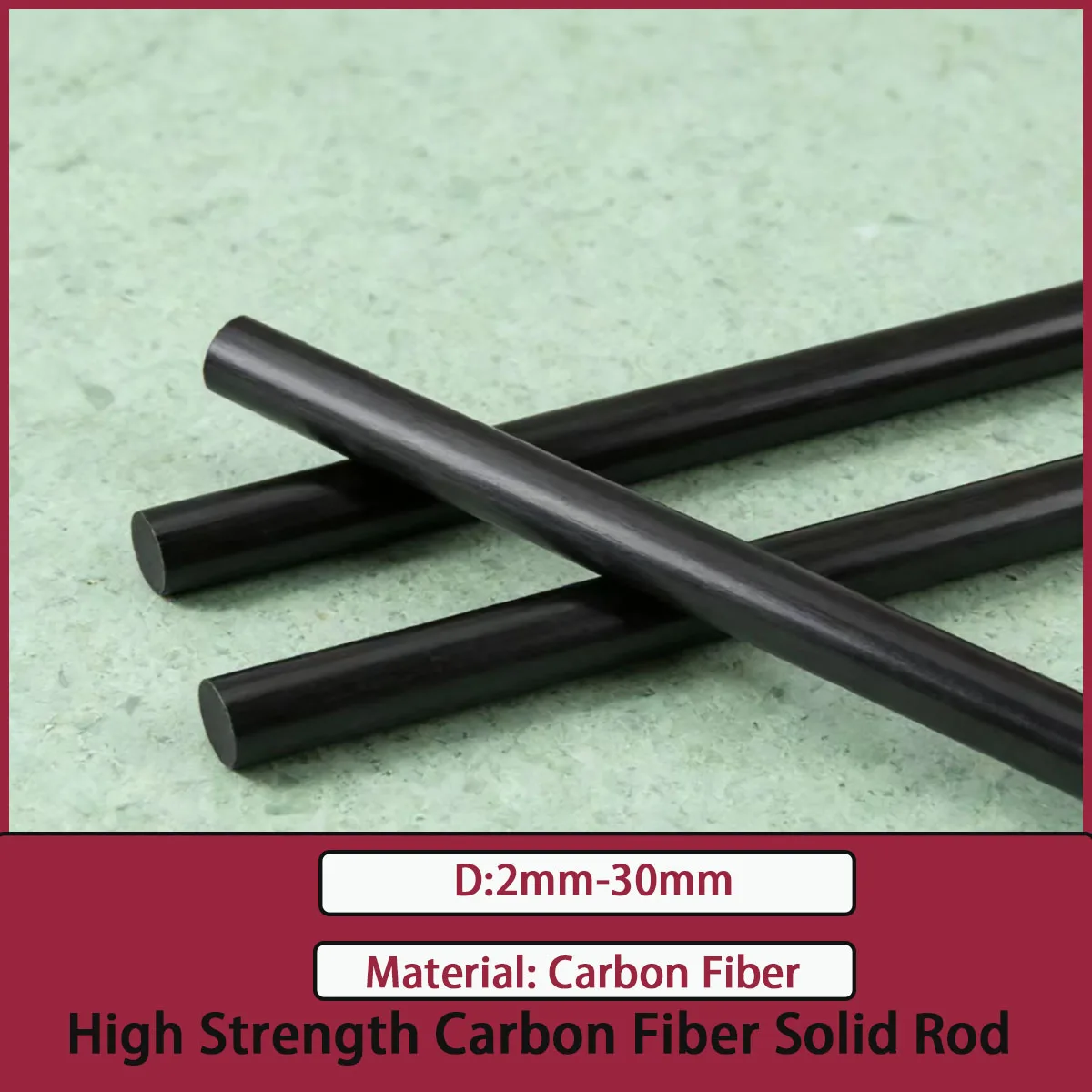 High strength carbon fiber solid rod diameter 2-30mm cylindrical carbon shaft with ultra-high strength and ultimate lightweight