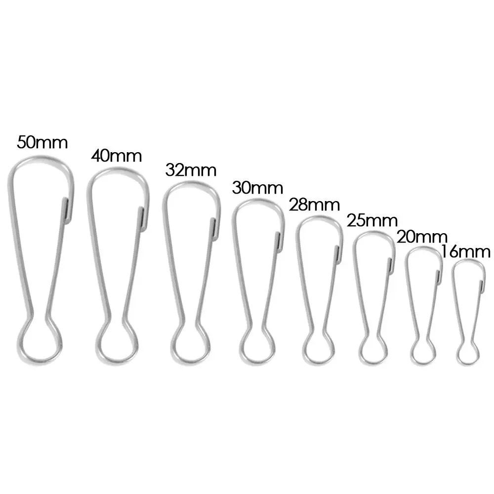 10pcs High Quality Mini 304 Stainless Steel DIY Metal Buckles Keychain Clips Doll Bag Chain Baby Dolls Connecting