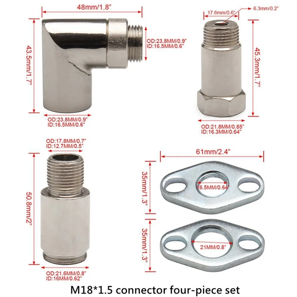 High Quality O2 Oxygen Sensor Accessories Iron M18*1.5 Connector Fit P0420 P0430 For Toyota Tacoma Car Accessories