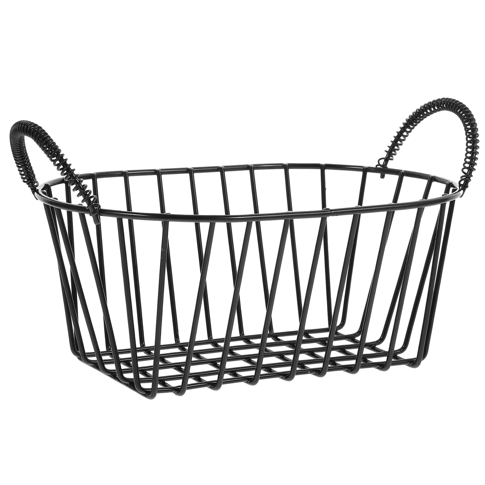 

Iron Snack Basket Bread Baskets Small Metal Wire Fruit Vegetable Storage for Large