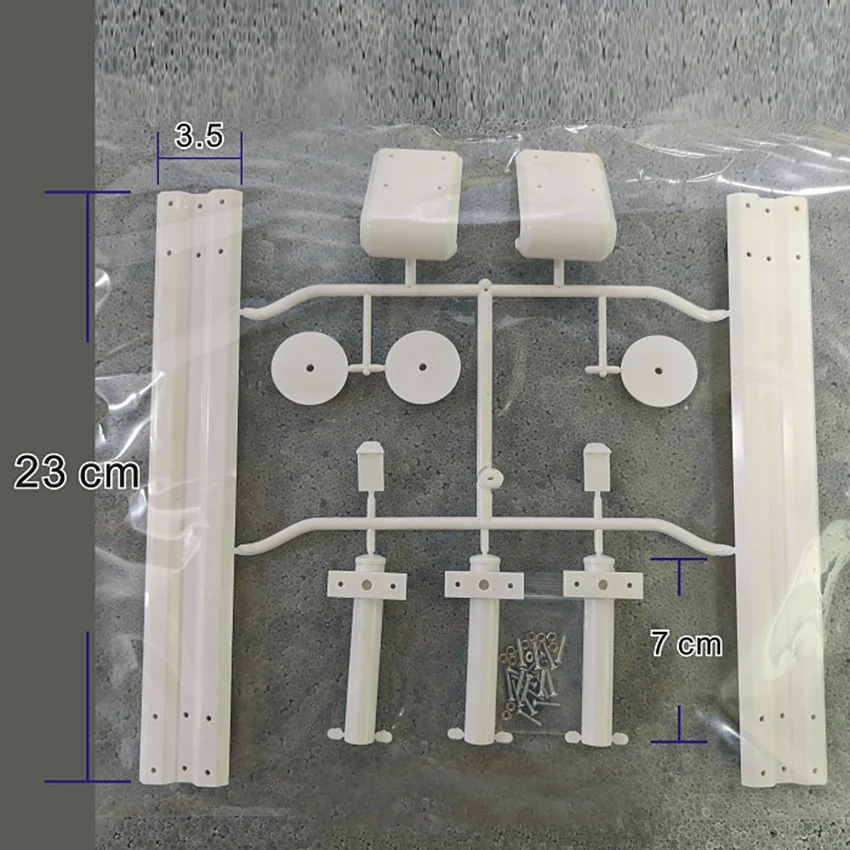 1 Set weiße Leitplanke RC Modell Simulation Autobahn Leitplanke Trennzaun