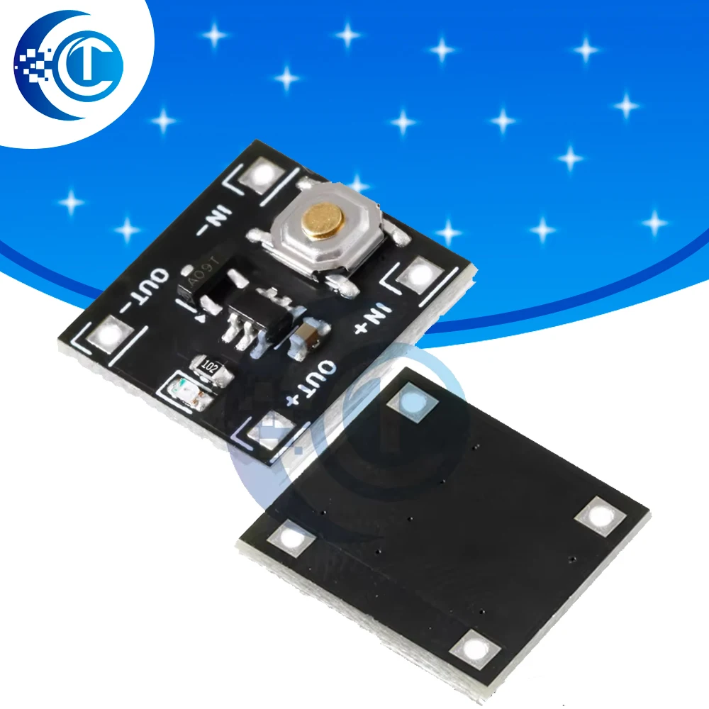 2.2-5V YR-1006 Bistable Switch Module - 0.5uA Ultra-Low Power 2A One-Key Trigger Switch with Single Button