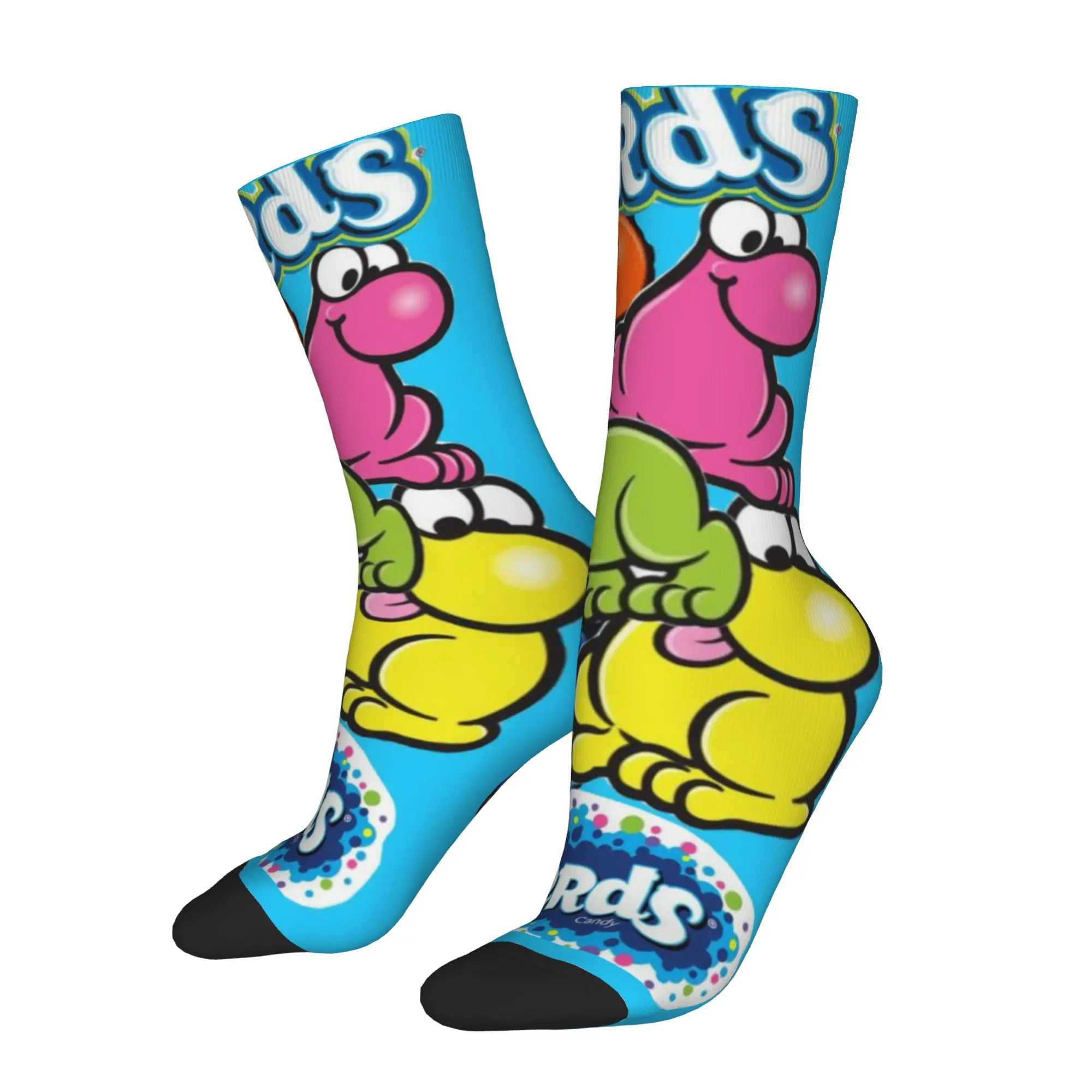 

1 пара забавных мужских носков с принтом в винтажном стиле, синие, с качественным узором, для мужчин, новинка