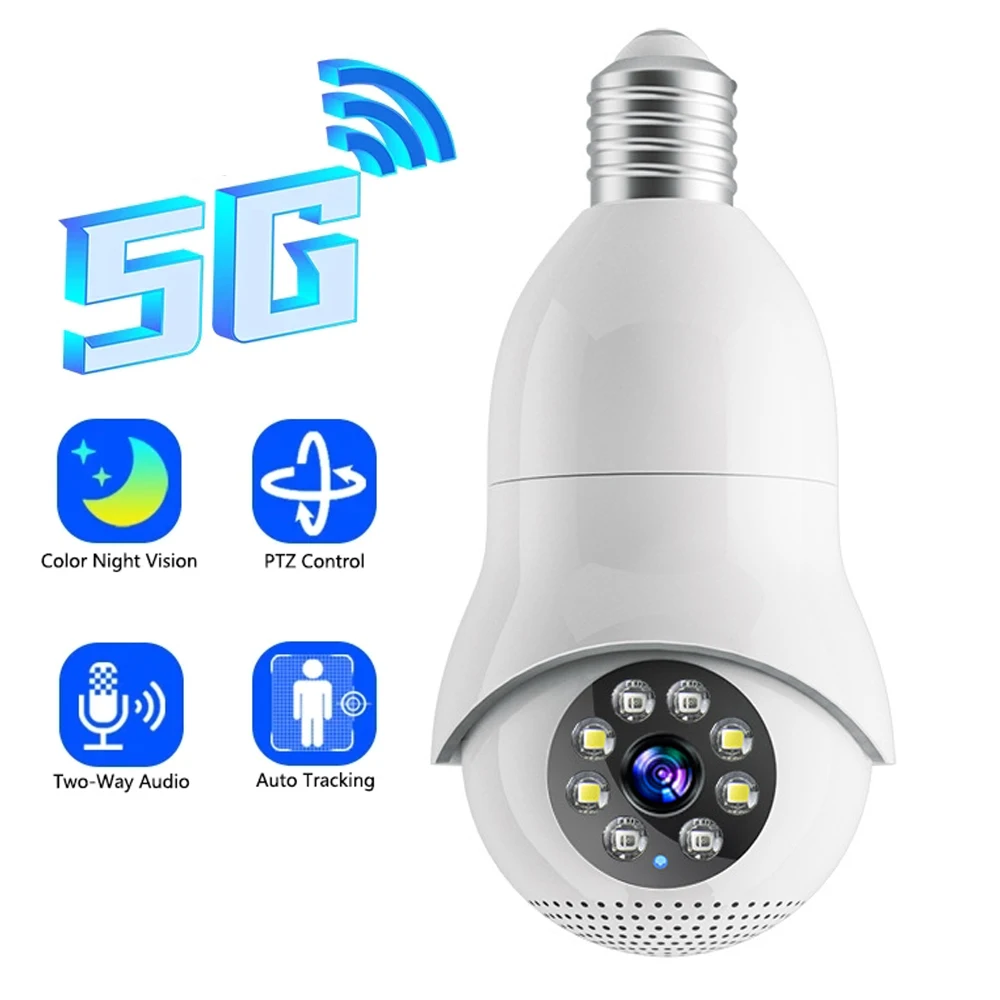 YIIoT 5G 5MP Wireless IP PTZ Camera Motion Detection Auto Tracking 360 Degree Security WiFi Camera Two Way Audio Baby Monitor