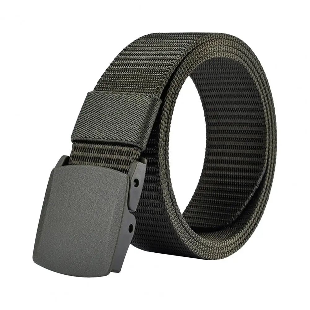 Heren Riem Vierkante Gesp Nylon Banden Canvas Stof Riem Taille Riem Voor Heren Riem Militaire Jeans Riem