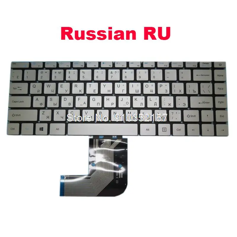 

Laptop NO Backlit Keyboard For Teclast F7 Plus F7S MB3181004 PRIDE-K3892 XS-HS105 YMS-0177-B Russian RU NO Frame New