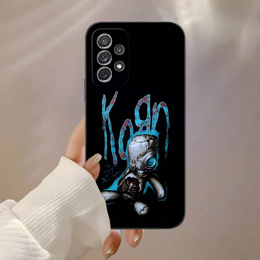 Korn Heavy Jonathan Davis Phone Case for Samsung S23 Ultra S24 S22 S20 Fe S21 Plus Galaxy A54 A34 A24 A53 M54 Note 20 Back Cover