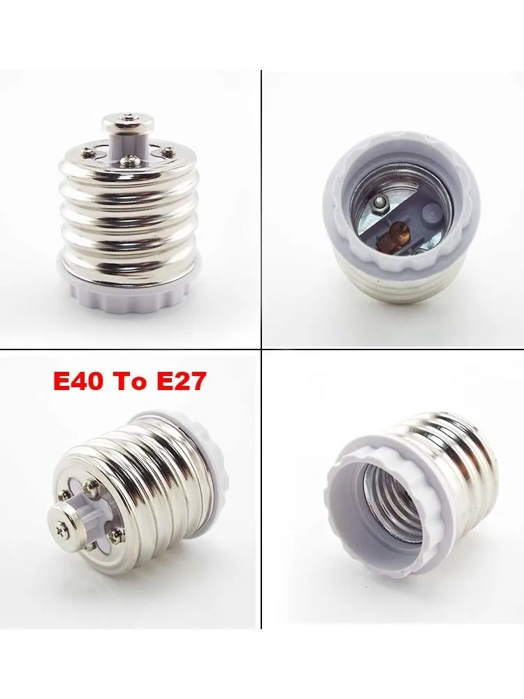 Adaptateur d'Alimentation LED E40 vers Inda, Support de Base de Lampe, Prolongateur de Prise, Convertisseur d'Ampoule