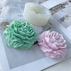 Large Peony Candle Mold Handmade DIY Aromatherapy Fragrance Candle Silicone Mold Flower Soap Molds Plaster Wax Mould