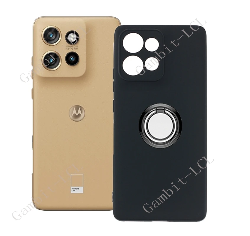 Für Motorola Edge 50 Neo Moto S50 ThinkPhone 25 50 Neo MotoS50 Zurück Ring Halter Halterung Telefon Fall Weiche Original stoßfest Abdeckung