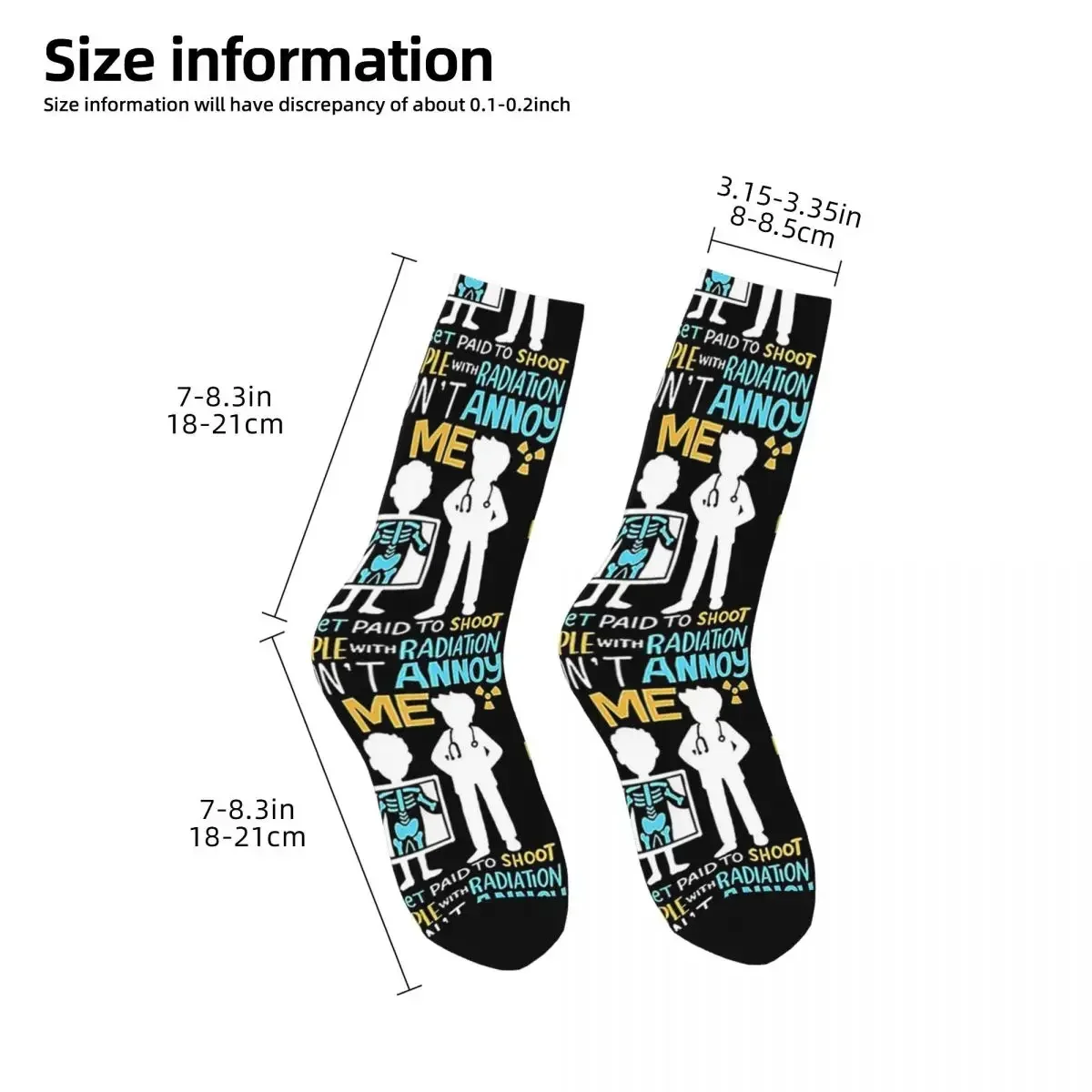 Dont Annoy Me-calcetines largos de radiología para hombre y mujer, medias supersuaves de estilo Harajuku, accesorios de regalo para todas las estaciones