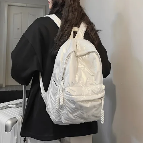 Imagen 2 del producto Mochila informal para estudiantes, Material de nailon, mochila multifuncional, mochila deportiva de viaje de gran capacidad, 1 Uds.