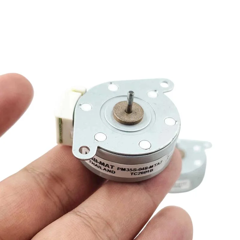 Minebea PM35S-048 Mini 35mm Round Thin Stepper Motor Micro 2-Phase 4-Wire Stepping Motor 7.5 Degree 2mm Shaft DIY Printer