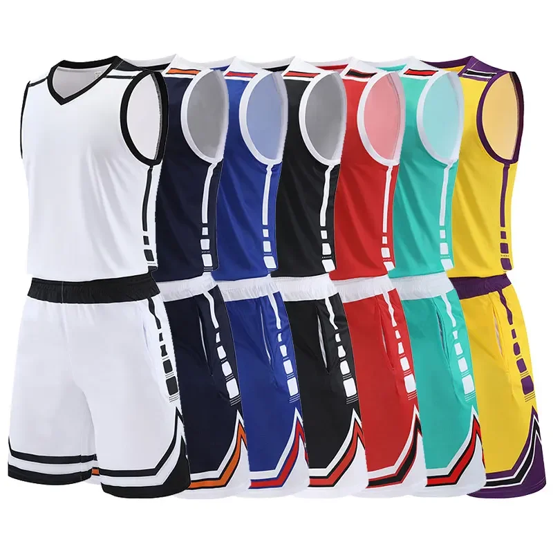 2pcs Set Basketball Sportswear Suits Plus Size Outdoor Running Sport Shirts Tops Shorts Fitness Breathable Tennis Sportswear