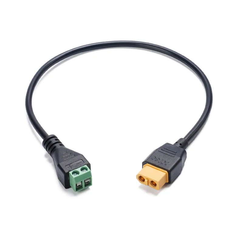XT60 female to screw green terminal quick-connect  connection cable for balancing charging connection model aircraft extension