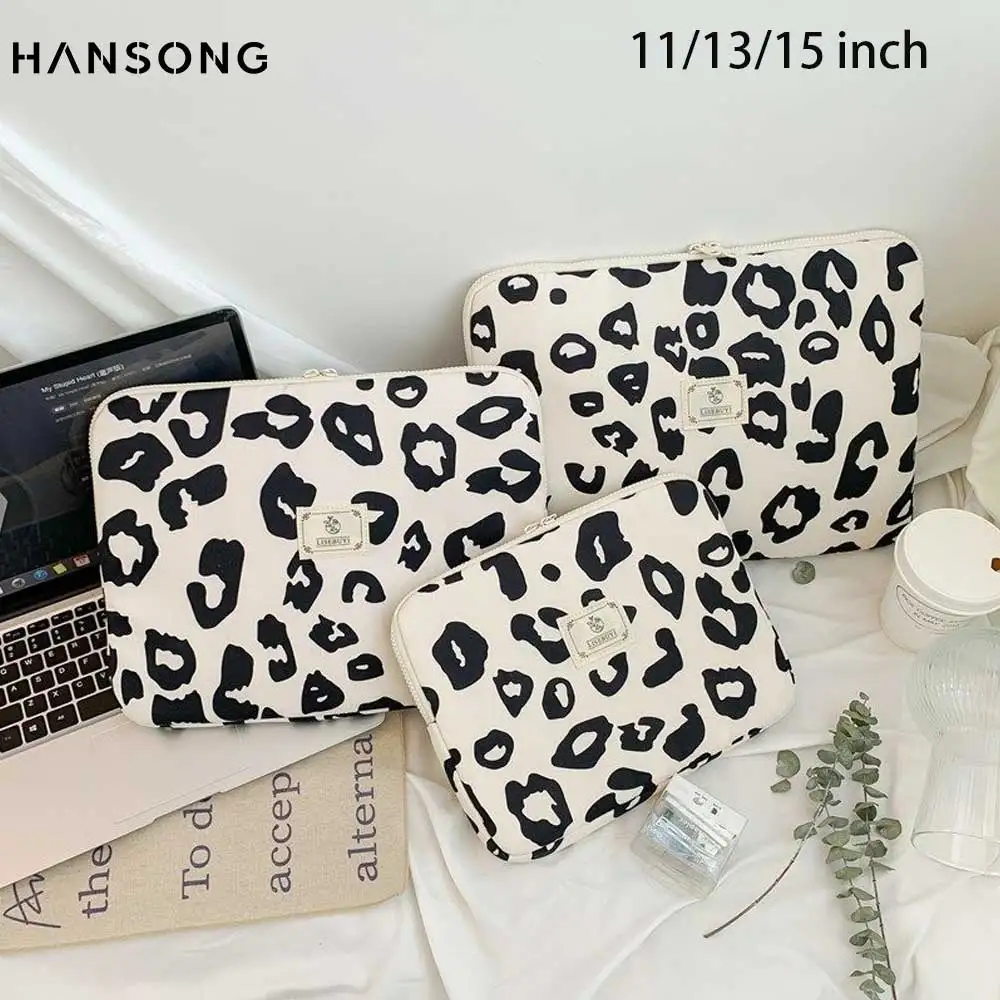 

11-15-дюймовая сумка для ноутбука с леопардовым принтом, противоударная 13-дюймовая сумка для ноутбука Macbook, планшетный чехол для iPad, Samsung, сумка