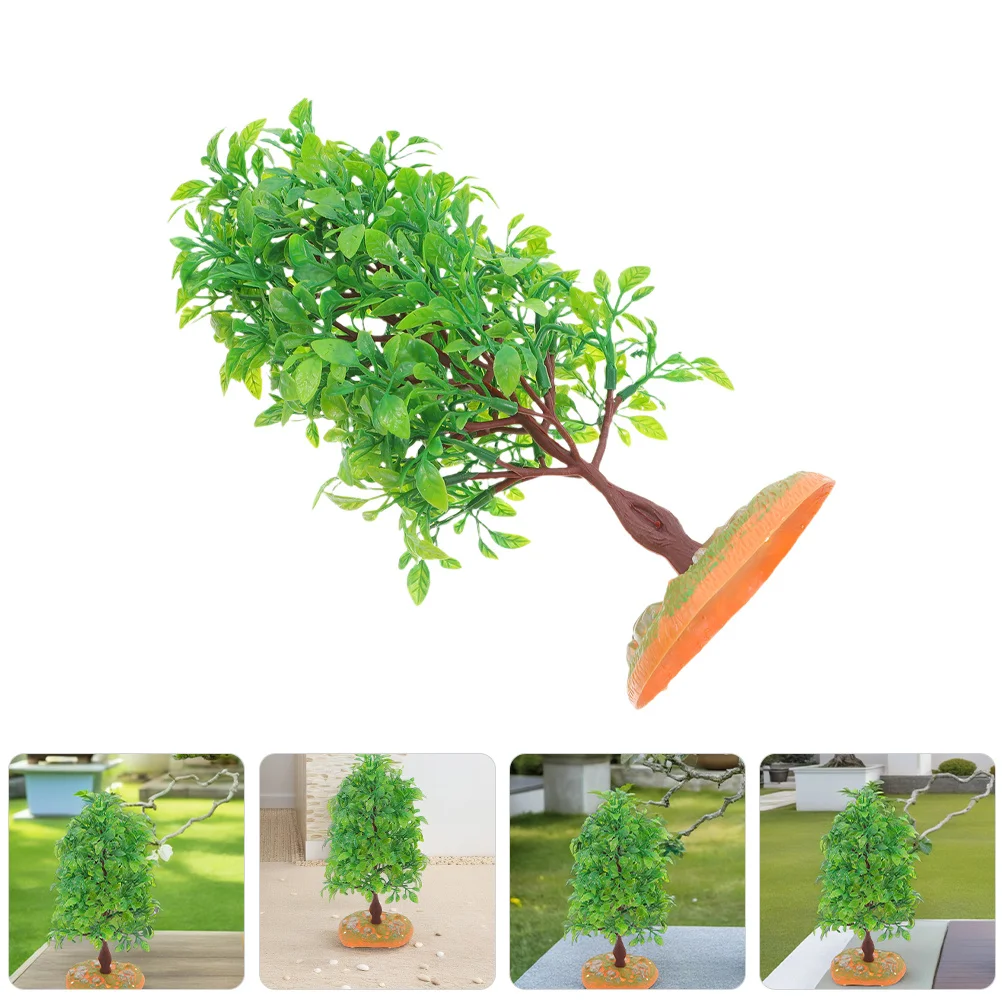 

2pcs Miniature Diorama Trees Plastic Tree For Building Artificial Landscape Decor Mini Trees Train Scene Micro Landscape Tree