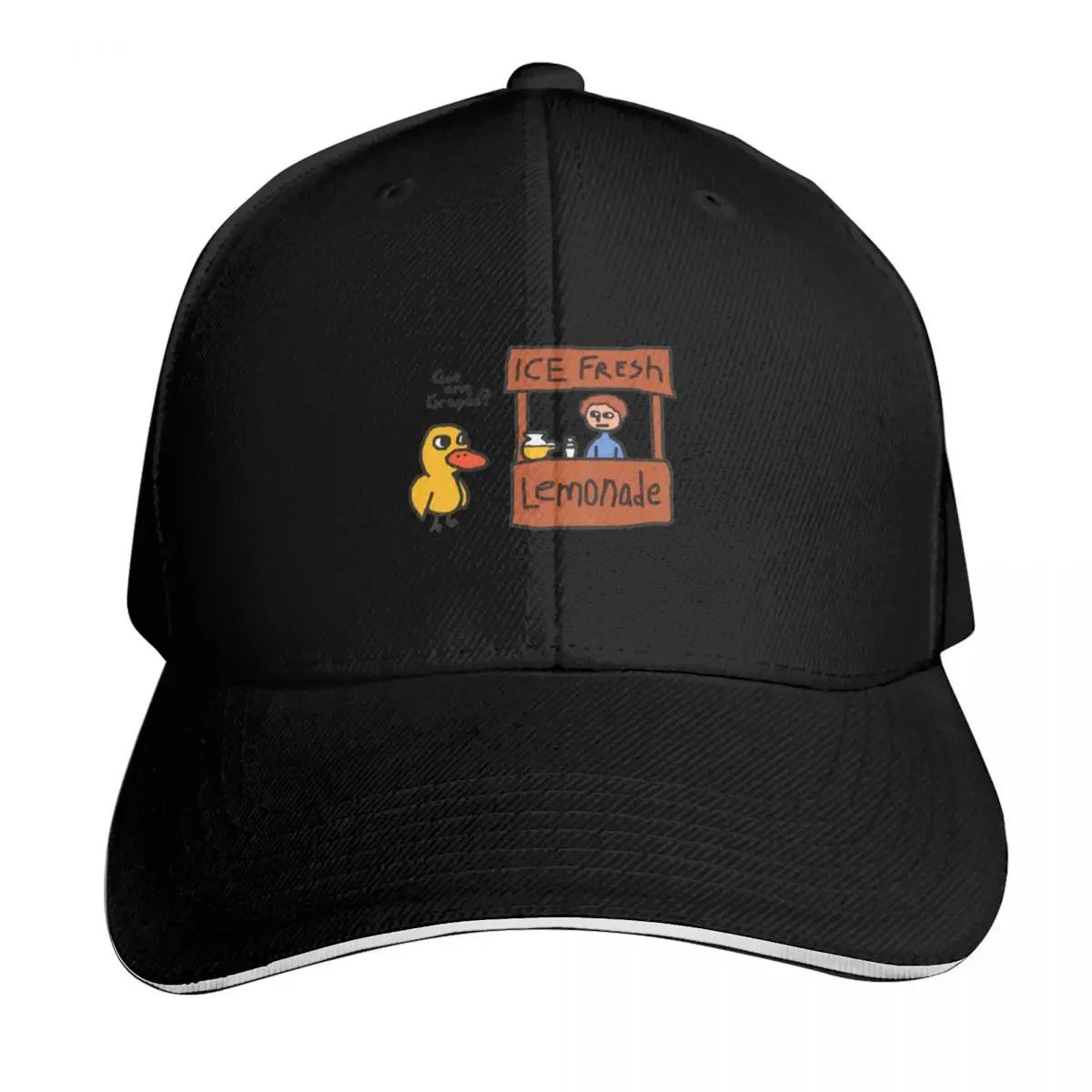 got any grapes duck ice fresh lemonade Baseball Cap Summer Beach Travel Streetwear Hip Hop Trendy Vintage Retro Embroidered