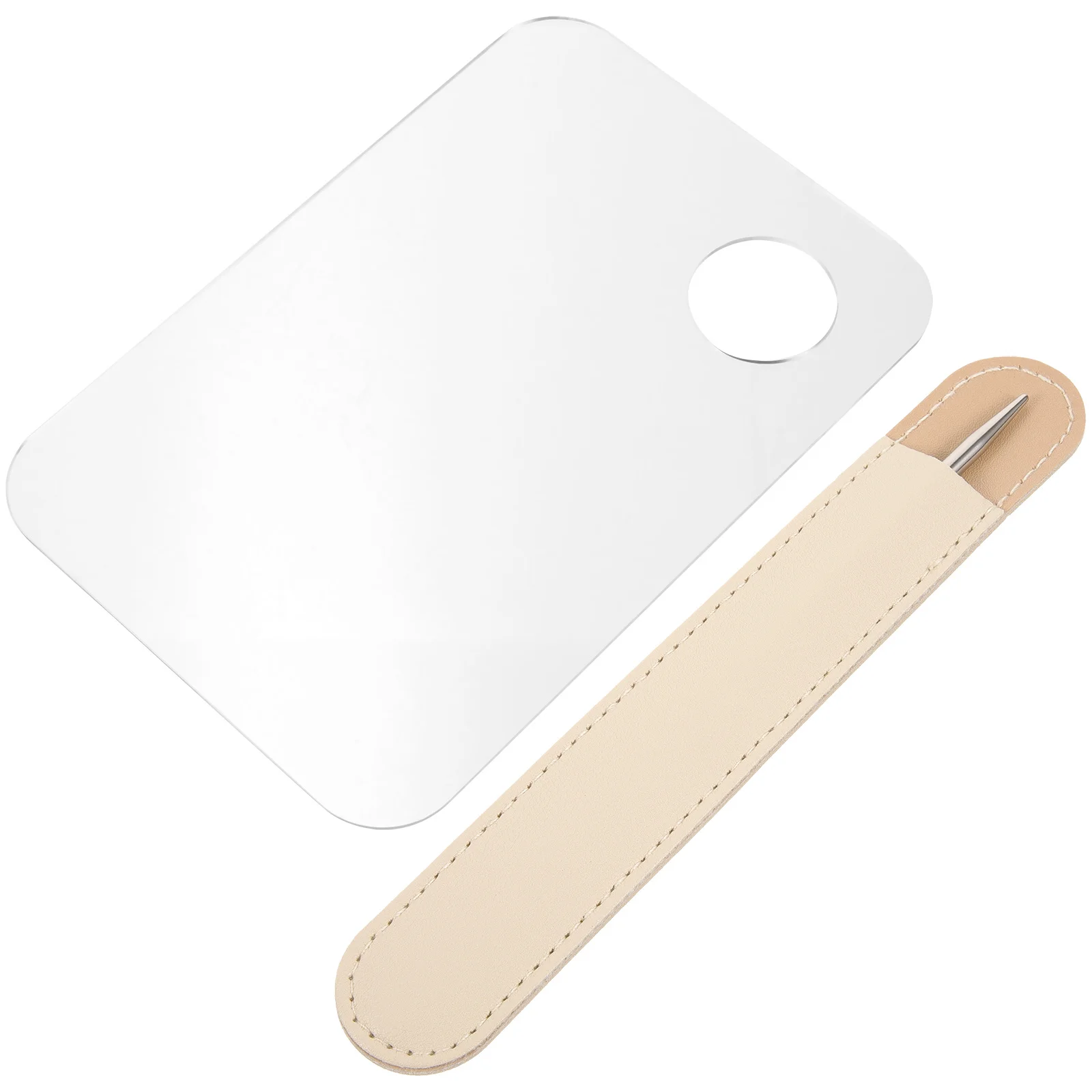 

1Set Foundation Spatula Korean Makeup Mixing Rod Stainless Steel Spatula Makeup Tool Durable Long Handle