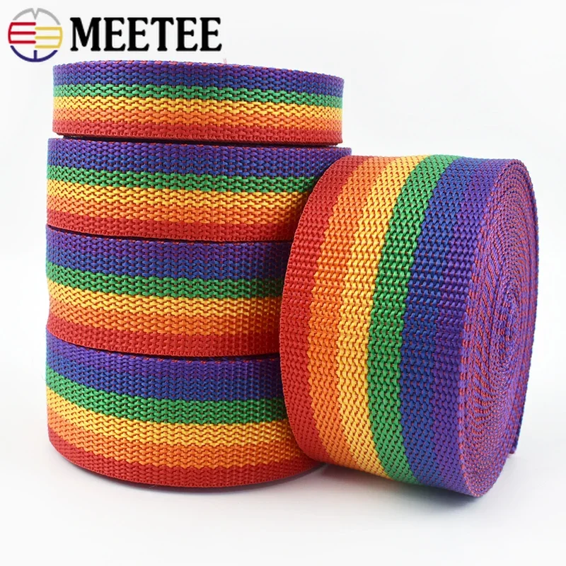 

2/3/4/5/10M 20-50mm Nylon Webbing Strap For Sewing Decorative Ribbons Luggage Belt Pet Collar Tapes Bias Binding DIY Accessories
