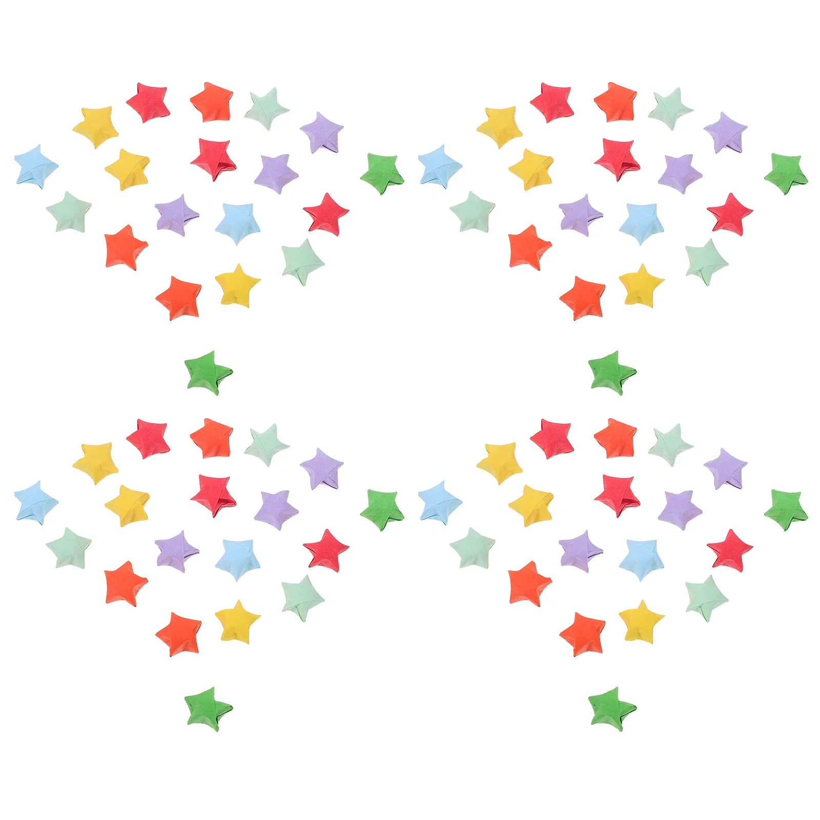 4050Pcs Large Paper Stars Origami Set Gradient Color Double Sided Strips for Christmas Decor Activities Handmade