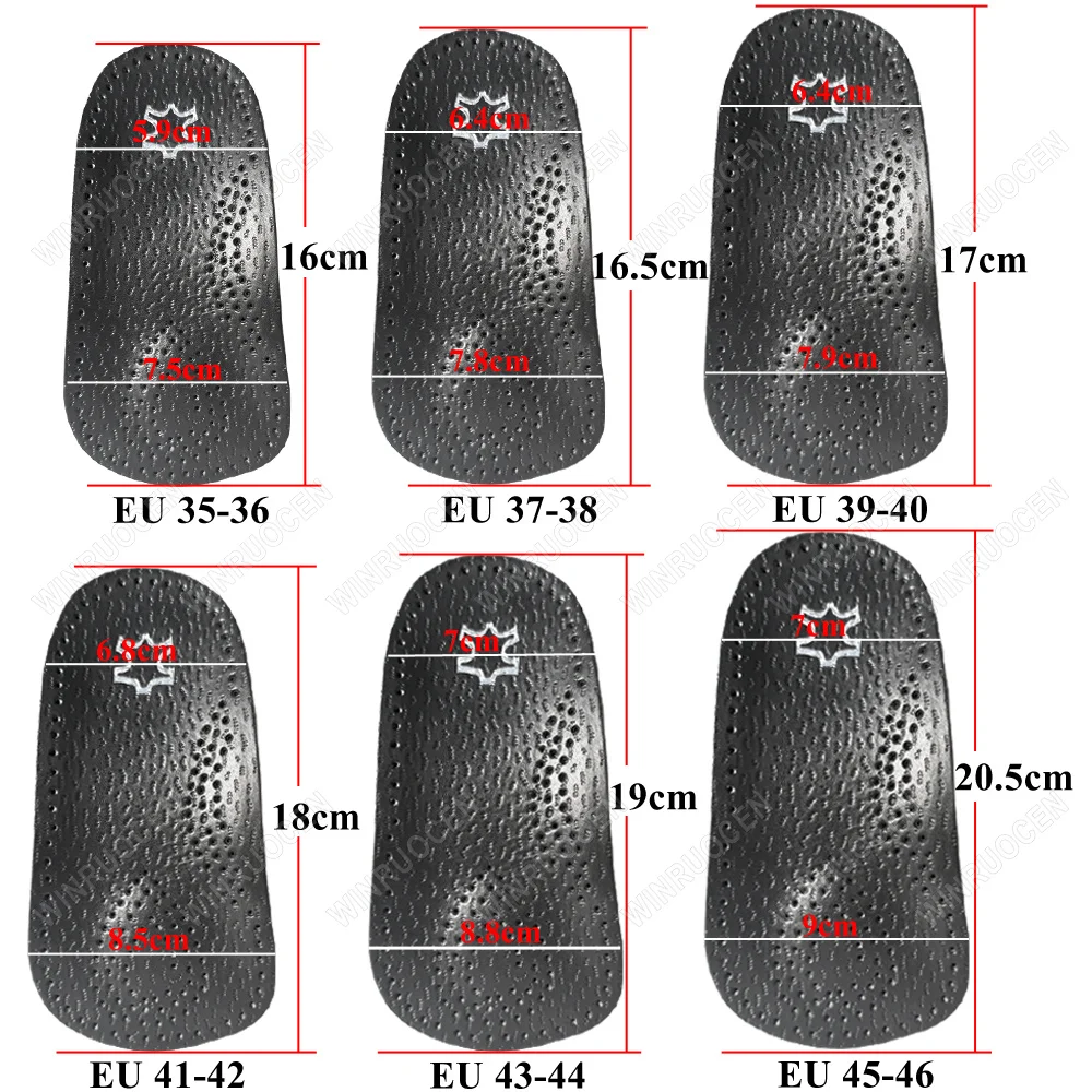 Leather Orthopedic Insoles Flat Foot Heel Pain Orthotics Health Soles Pads For Arch Support Man Woman Shoes Insole sole Inserts