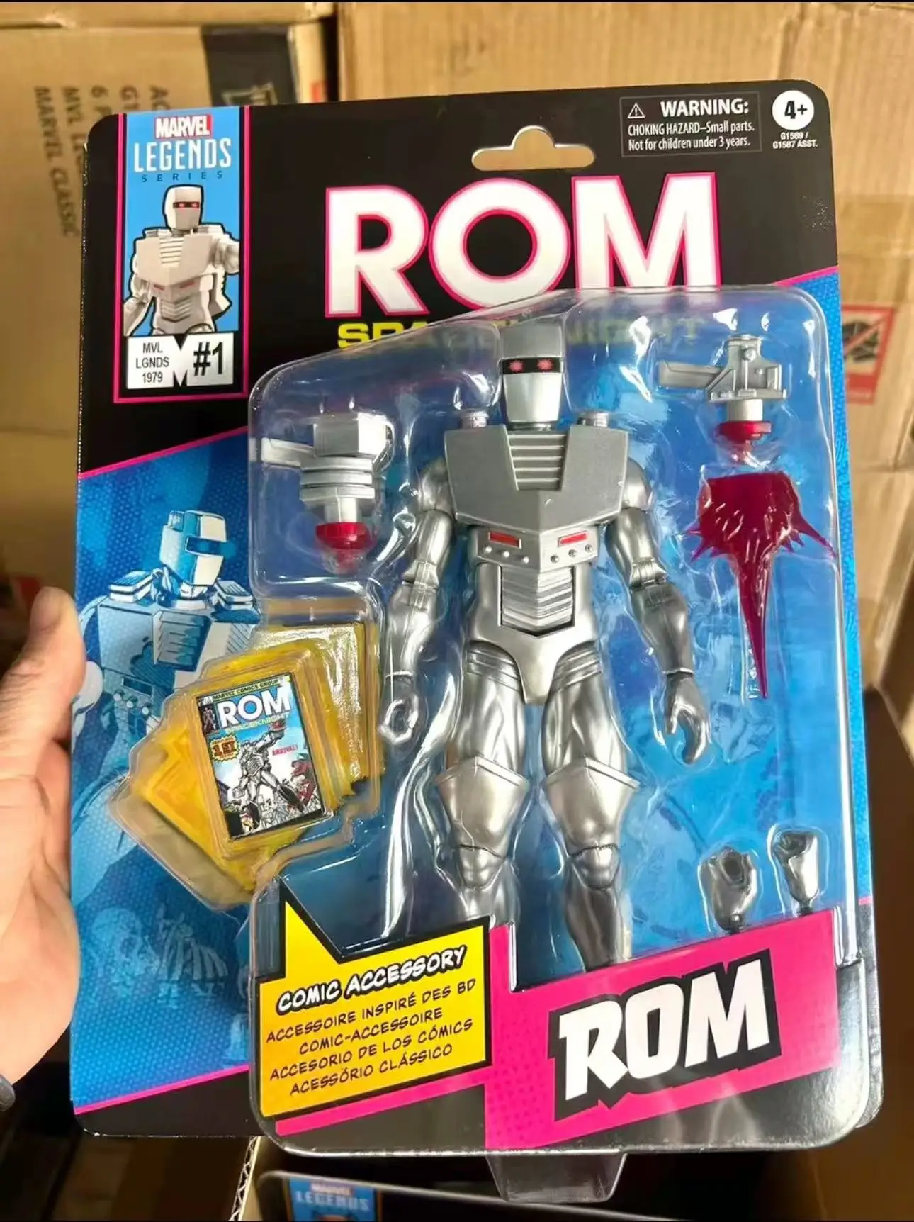 

Hasbro MarvelLegends Robot ROM Mini Comic 6-inch Doll Figure Model