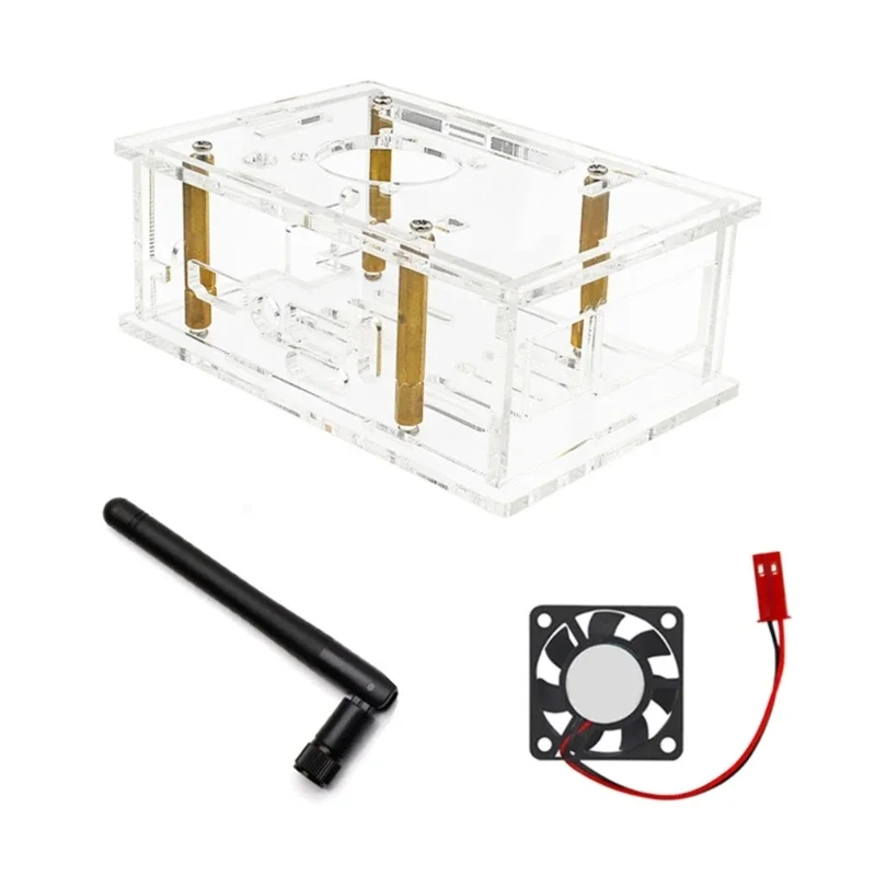 Acrylic Case Cover Optional Cooling Fan for Orange 5 Protector and Improve Stability