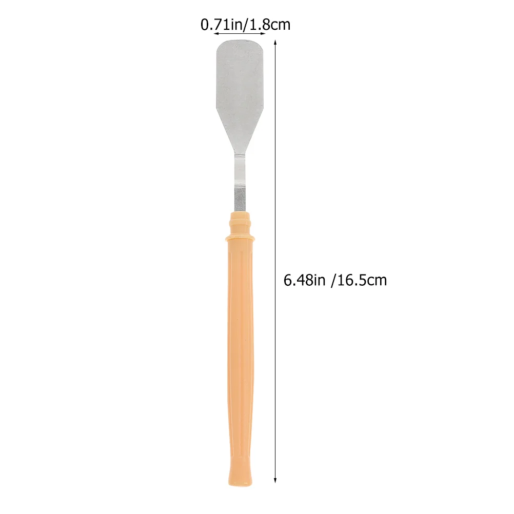 12 個パレットナイフへら絵画用品トレイカラー撹拌へら金属キャンバスツール描画スクレーパーオイル