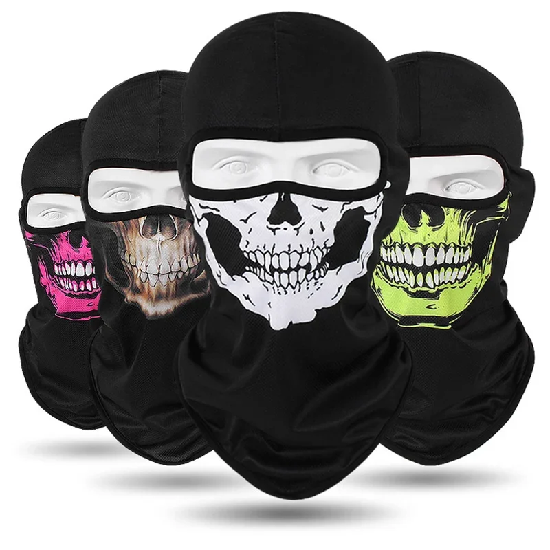 

Skiing Balaclava for Men, Full Face Cap, Breathable Skull Neck Warmer, Head Cover, Bike Headgear, Windproof, Cycling Face Mask