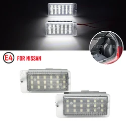 2PCS LED Interior Trunk Luggage Compartment Light For Nissan Qashqai J12 Juke Note Pulsar Interior Lamp 26490-JD000