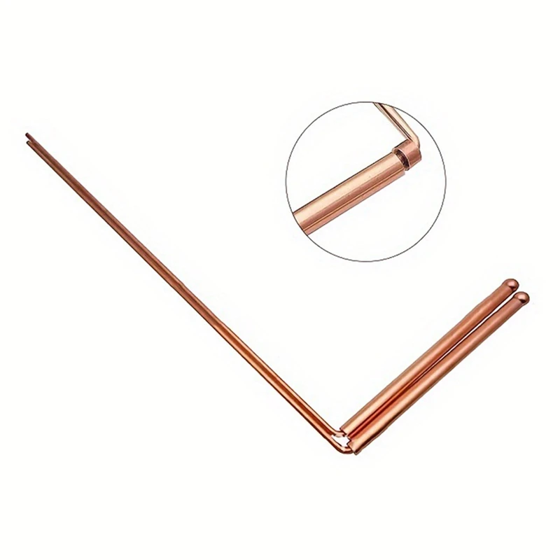 Dowsing Rods - ทองแดงบริสุทธิ์ 99.9% 2 ชิ้น Divining Rods - สําหรับ Ghost Huntings เครื่องมือ