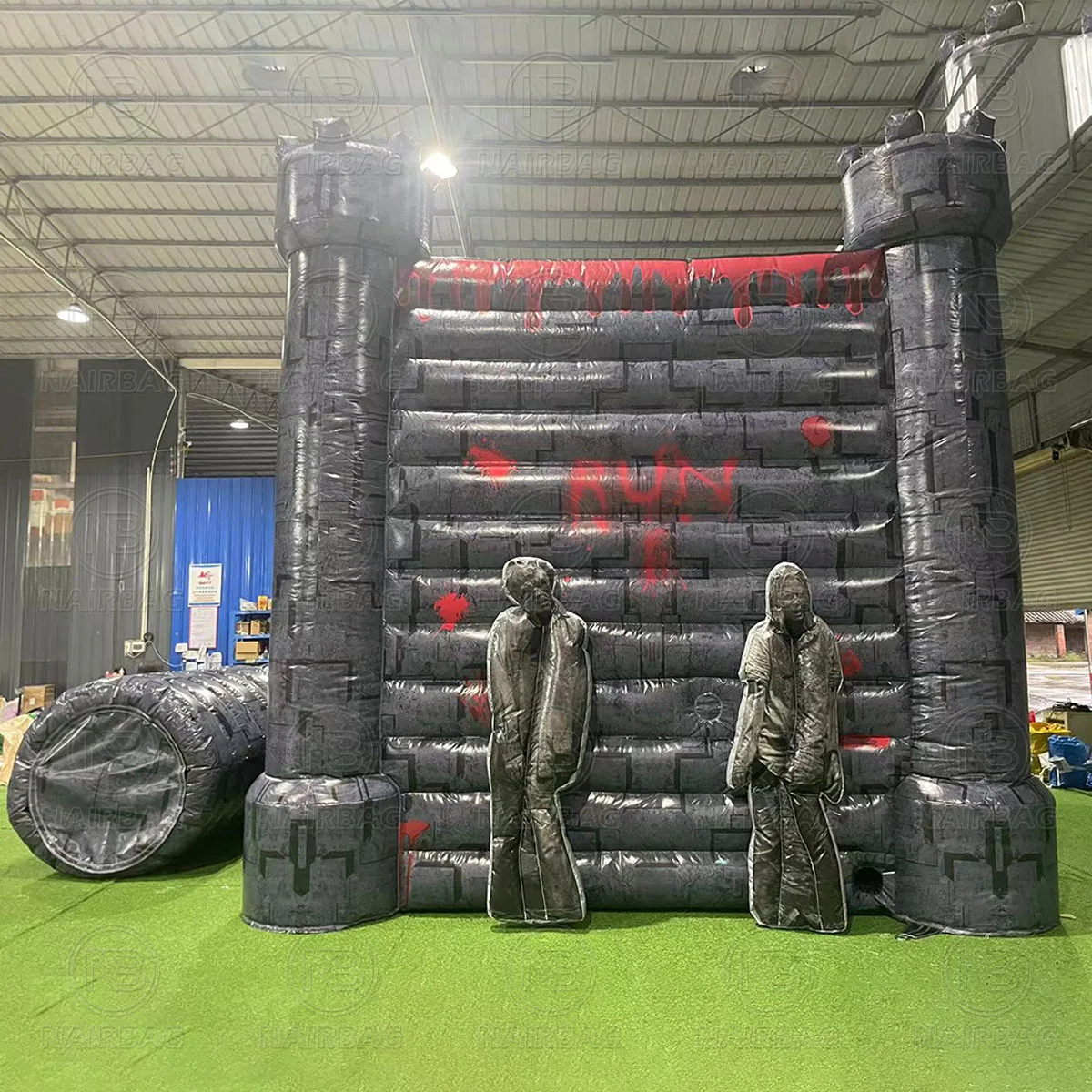 Maison hantée gonflable, tente aérienne pour Halloween, maison hantée pour jeu d'événements d'Halloween