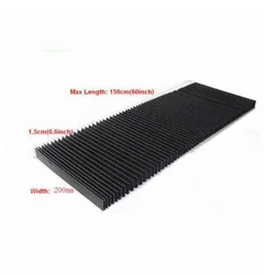 Protective Flat Accordion Bellows Dust Cover 200mm CNC Milling Engraver Machine Accessories