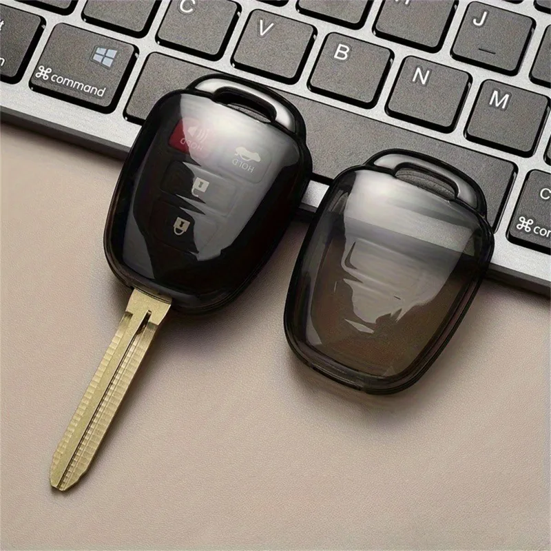 1 pcs TPU Car Key Protective Cover, Fit for Toyota 2009-2019 Scion FR-S TC Avalon Camry Corolla IM Highlander RAV4 Sequoia Venza