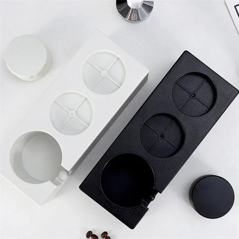 51/53/58mm Coffee Tamper Holder Station Filter Stand Plastic Espresso Distributor Mat Rack Coffee Maker Tool Barista Gift