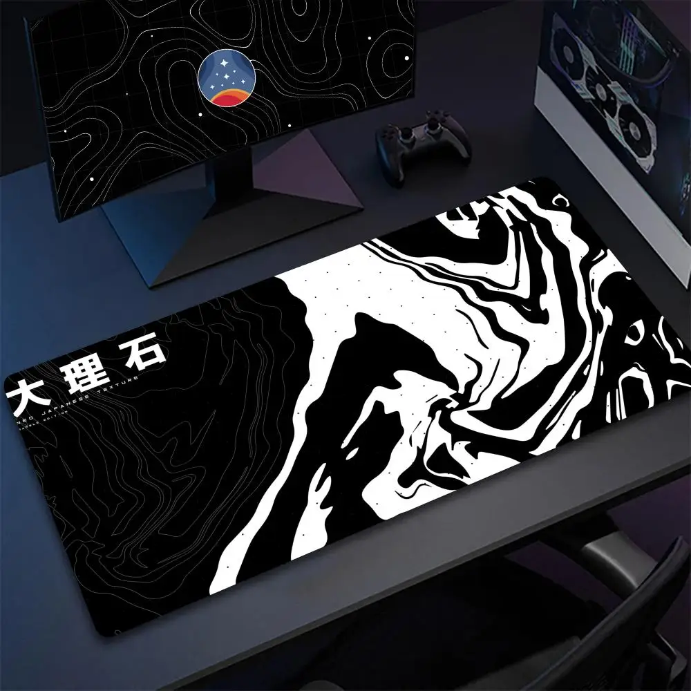 luxury liquid Popular Marble Big Art Mouse Pad gaming Non-Slip Rubber Edge gaming accessories locking mousepads Game play mats f