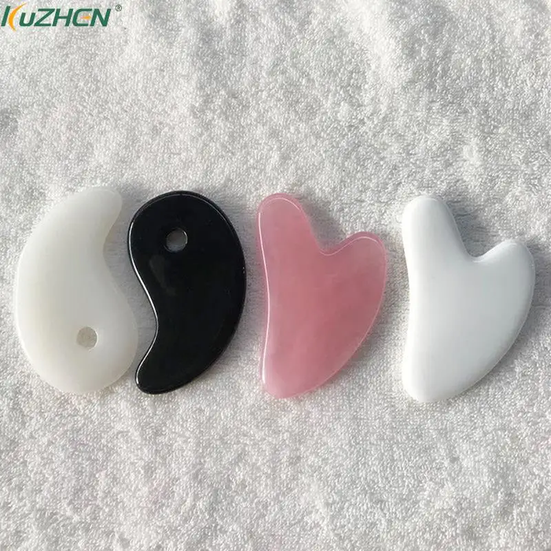 1Pcs Bienenwachs Guasha Schaben Massage Schaber Gesicht Massager Akupunktur Gua Sha Bord Akupunkturpunkt Gesicht Auge Hautpflege SPA Massage Werkzeug