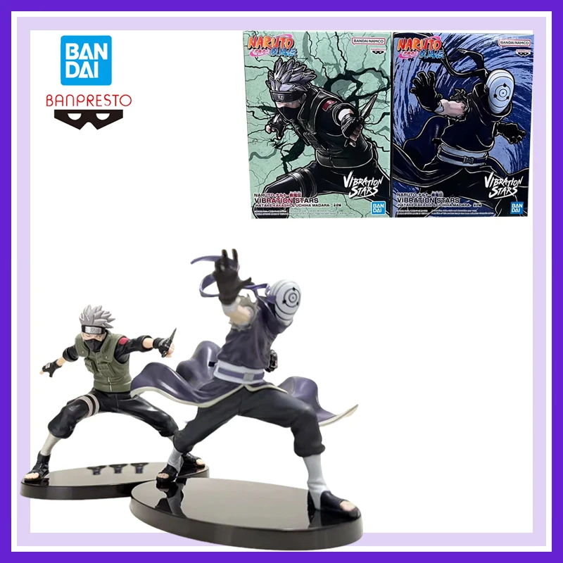 ต้นฉบับแบนด์เอไอ บันเพรสโตะอะนิเมะแอ็คชั่นฟิกเกอร์รุ่นนารูโตะ ชิปปุเดนการสั่นสะเทือนดาวฮาตาเกะ คาคาชิ อุจิวะ โอบิโตะคอลเลกชัน