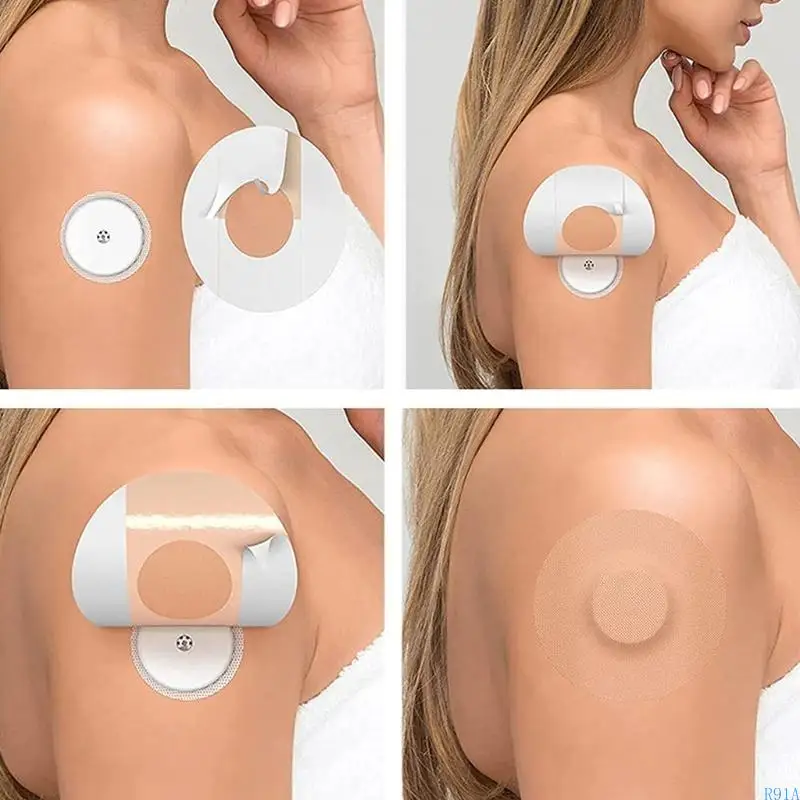 R91A Copri del sensore copre patch adesivo impermeabile Libre Patch Sports Sports non slip antidrop antidolorifici 30pc