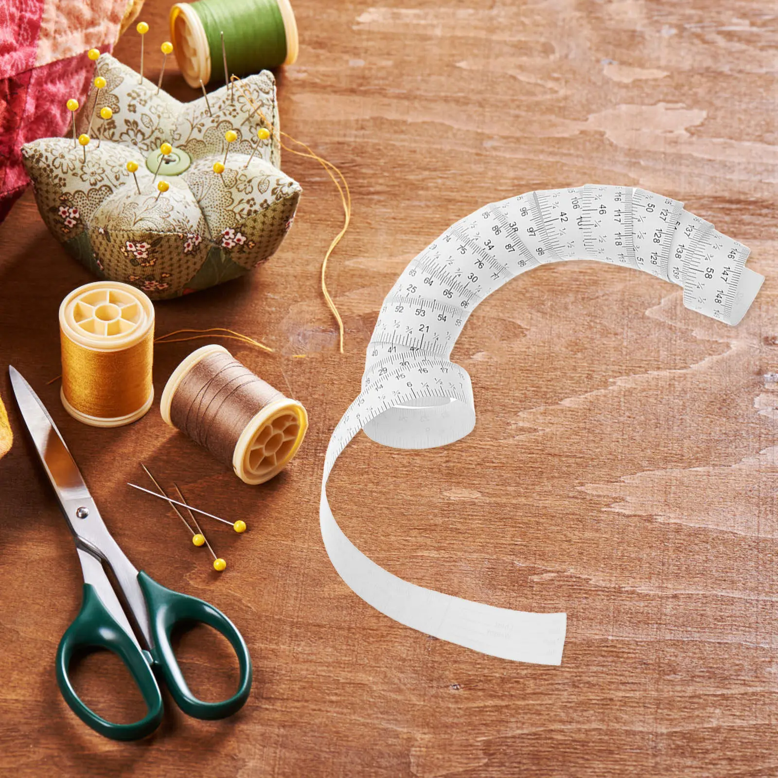 10Pcs 152Cm Dual Scale Paper Ruler Centimeter Inch Graduated Measuring Tape for Architects Engineers Students Drafting